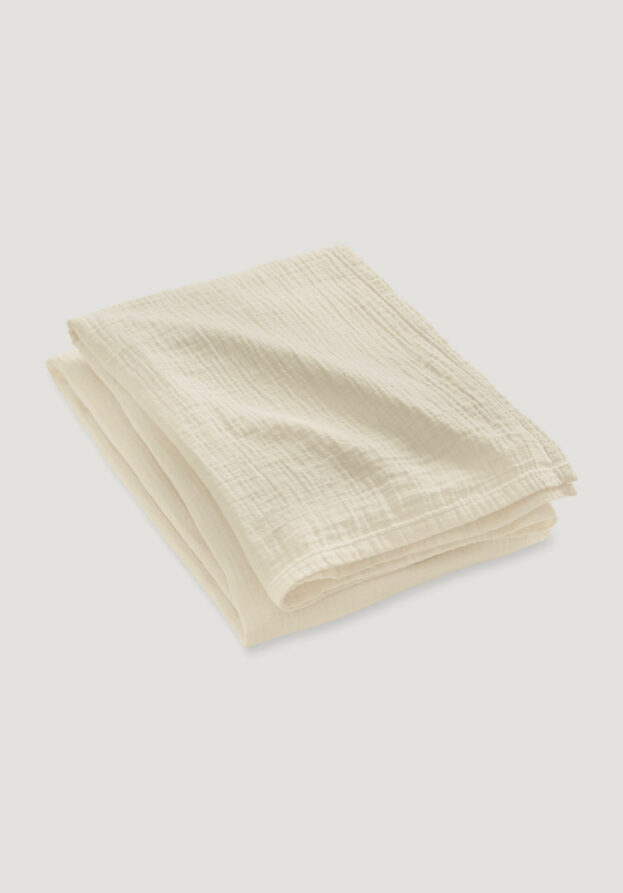 hessnatur Musselin-Decke aus Bio-Baumwolle - natur - Größe 180x230 cm